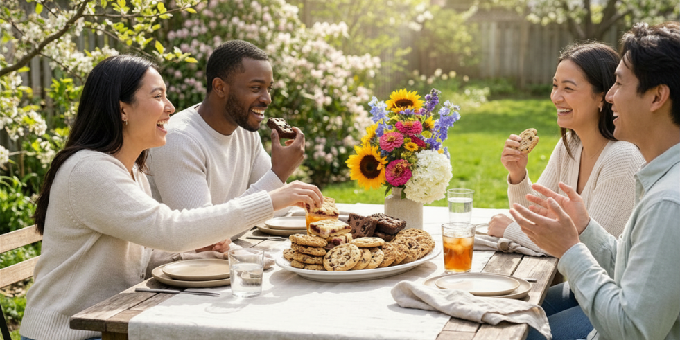 Summer cookies from Little Miss Moffitt, perfect hostess and cookout gifts shipped nationwide