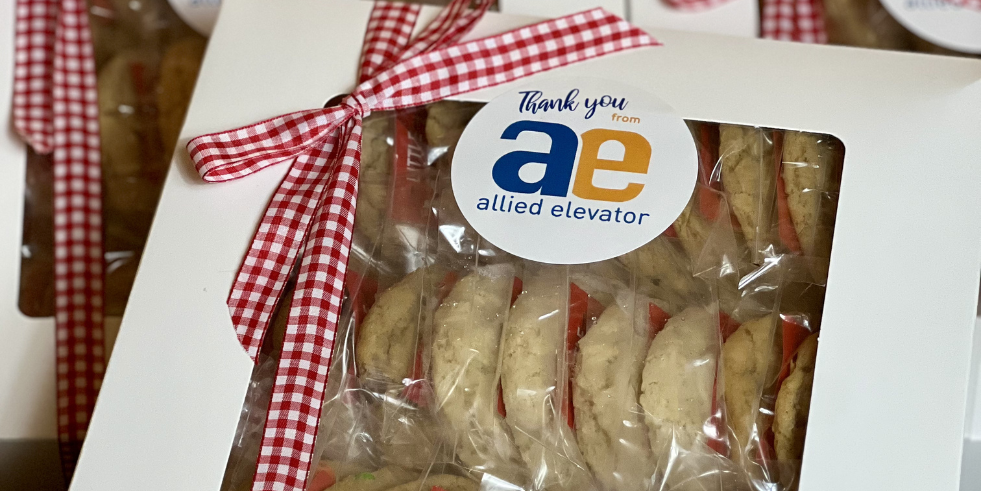 Little Miss Moffitt custom label corporate cookie gifts with branded packaging for employee appreciation and client gifting, Philadelphia area